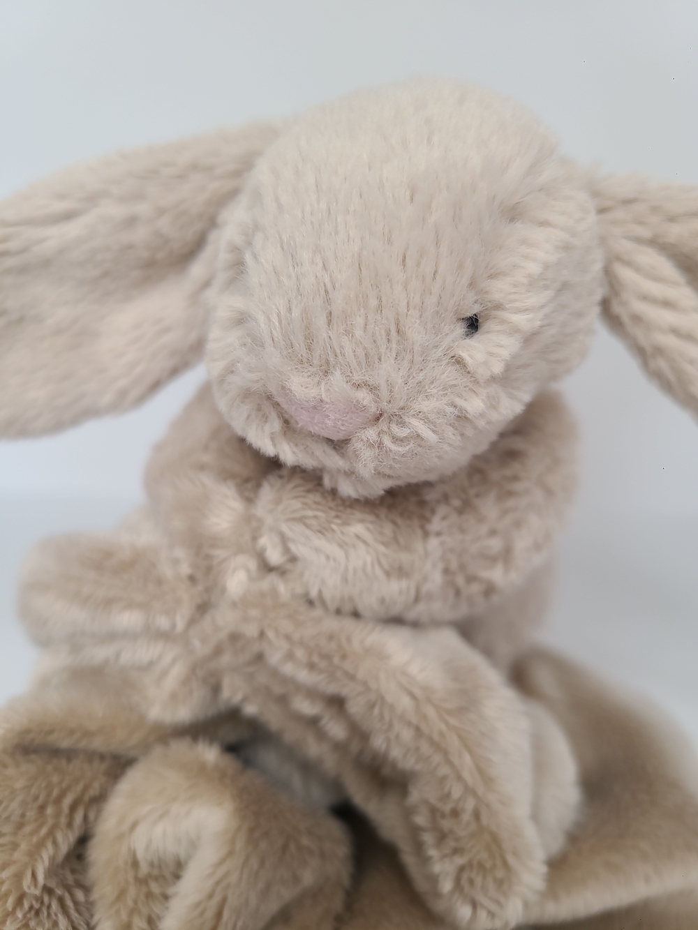 Jellycat London Brown Bashful Bunny Rabbit Security Blanket Plush Lovey - Picture 5 of 10